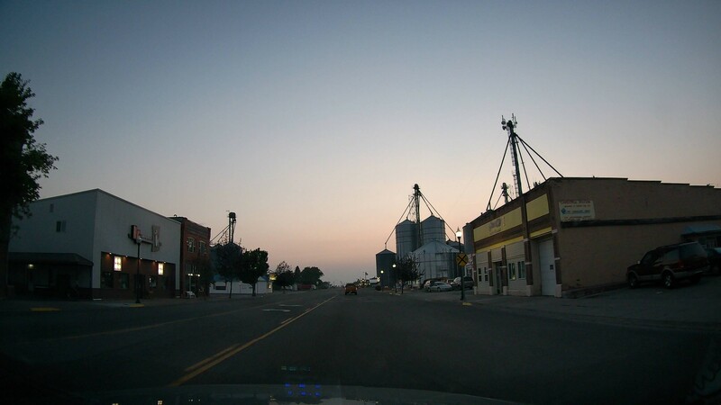 Ashton, ID at sunset