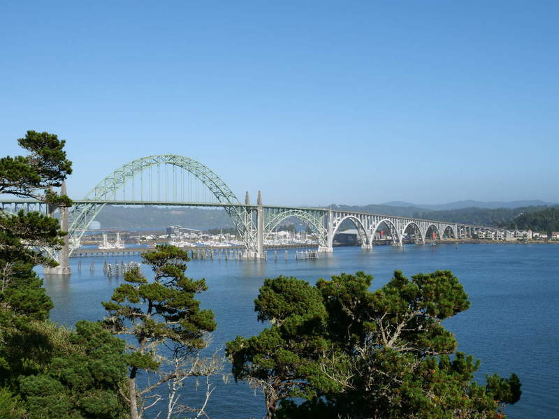 View from Yaquina Bay Lighthouse area